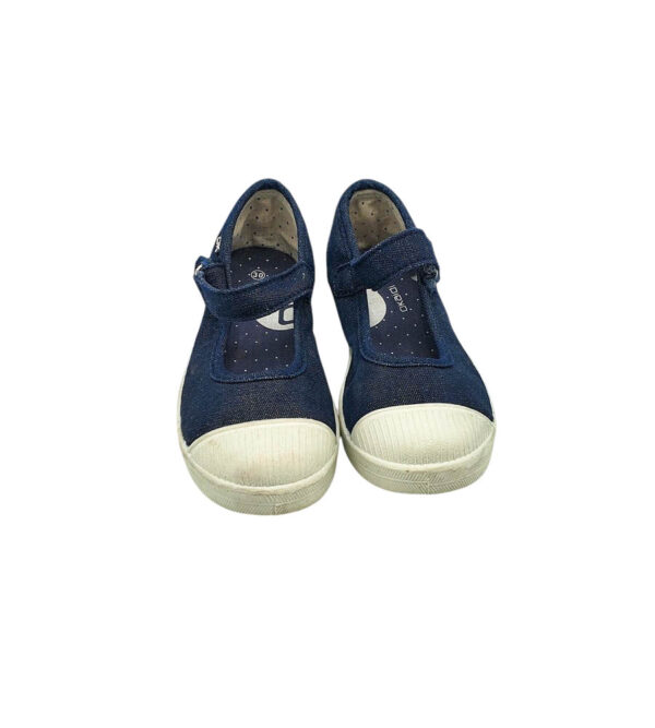 Balerini copii Okaidi 30 material textil , albastru - imagine 3