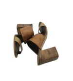 Saboti dama Cafe Noir 38 piele , imitatie de piele , maro - imagine 4