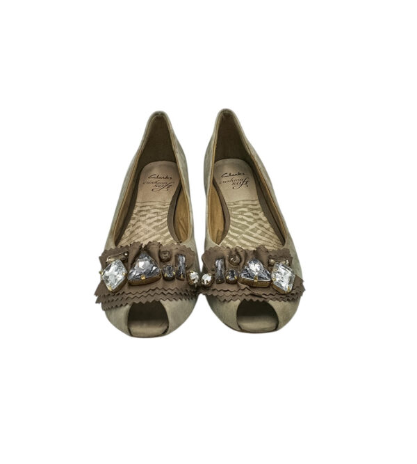 Balerini dama Clarks 39 piele , gri - imagine 3