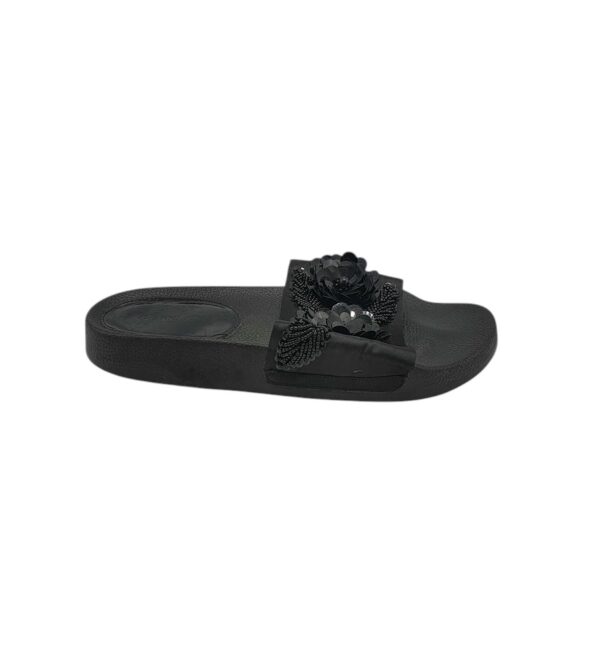 Saboti dama Giannini 41 material textil , negru - imagine 1