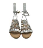 Sandale dama Exma 36 imitatie de piele , gri - imagine 3