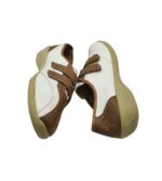 Pantofi dama 38 imitatie de piele , alb maro - imagine 4