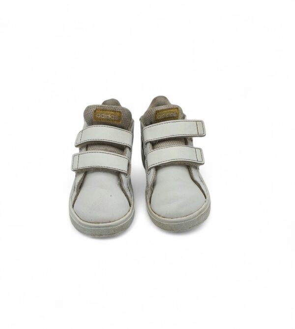 Adidasi copii Adidas 22 imitatie de piele , alb - imagine 3