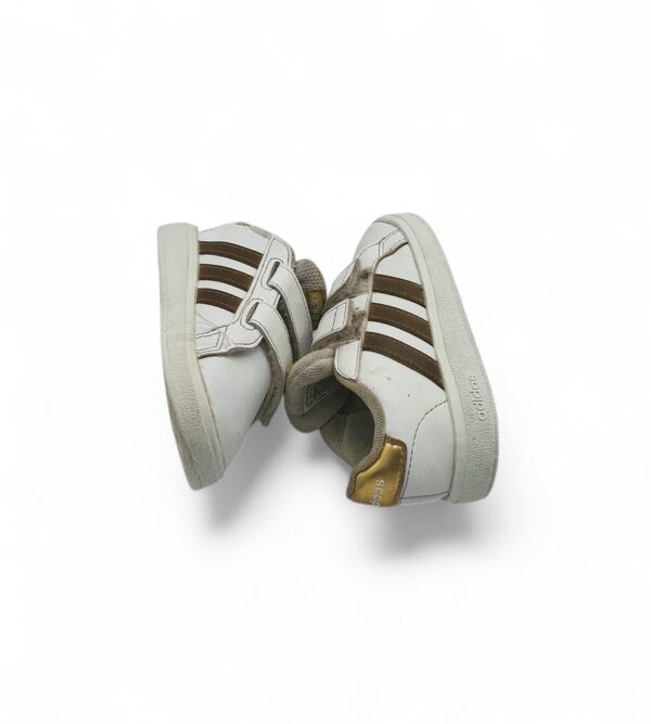 Adidasi copii Adidas 22 imitatie de piele , alb - imagine 4