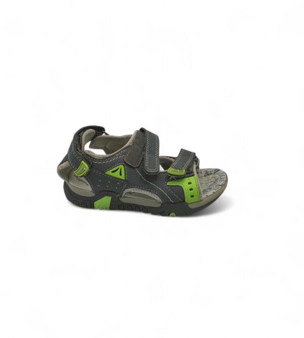 Sandale copii Stone 30 piele intoarsa , gri - imagine 1
