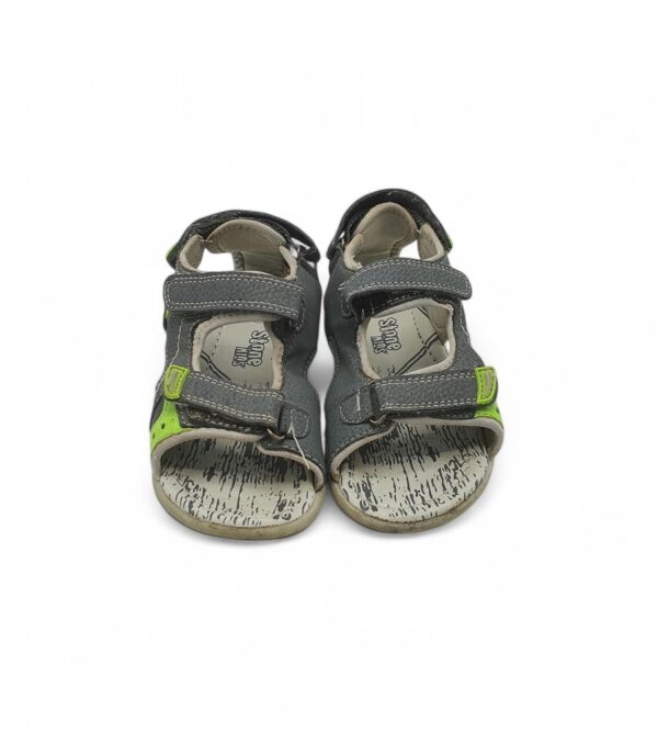 Sandale copii Stone 30 piele intoarsa , gri - imagine 3