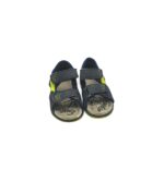 Sandale copii 20 imitatie de piele , material textil , negru - imagine 3