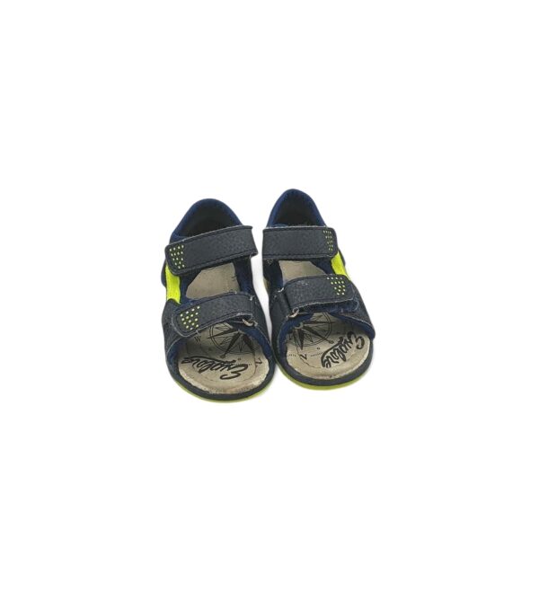 Sandale copii 20 imitatie de piele , material textil , negru - imagine 3