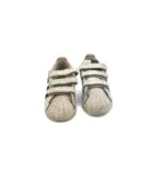 Adidasi copii Adidas 22 piele , imitatie de piele, alb - imagine 3