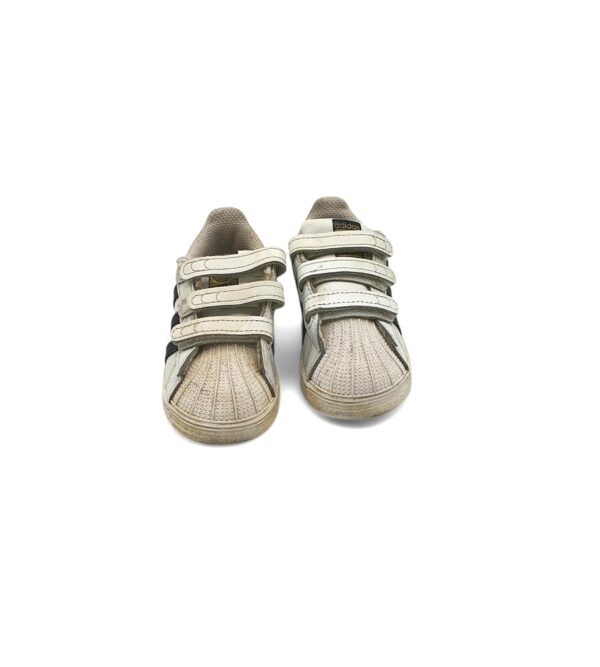 Adidasi copii Adidas 22 piele , imitatie de piele, alb - imagine 3