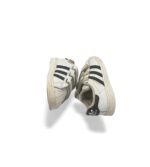 Adidasi copii Adidas 22 piele , imitatie de piele, alb - imagine 4