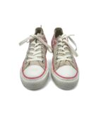 Tenisi dama Converse 37 material textil , crem roz - imagine 3