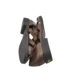 Sandale unisex 42 imitatie de piele , maro - imagine 4