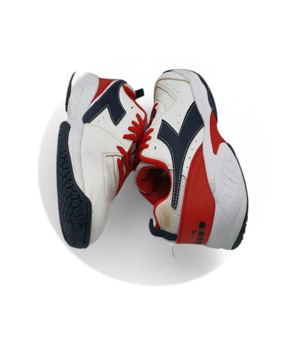 Adidasi dama Diadora 38 imitatie de piele  , alb alabstru - imagine 4