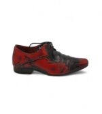 Pantofi barbati Timpson 44 piele , negru rosu
