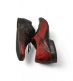 Pantofi barbati Timpson 44 piele , negru rosu - imagine 4