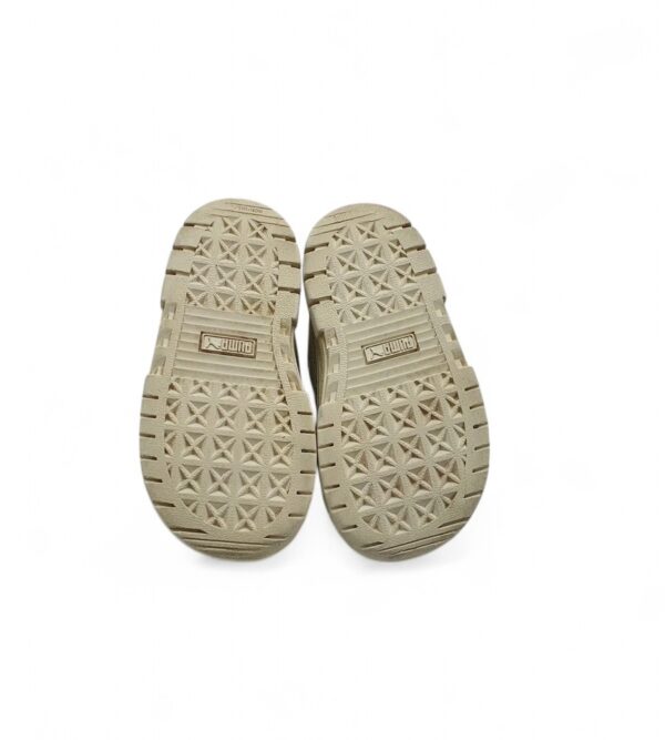 Adidasi copii Puma 20 imitatie de  piele , crem - imagine 5