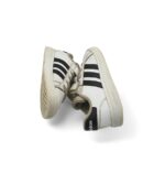 Adidasi copii Adidas 30 imitatie de piele , alb negru - imagine 4