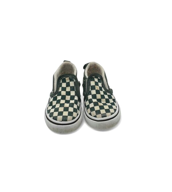 Tenisi copii Vans  20 material textil , alb verde - imagine 3