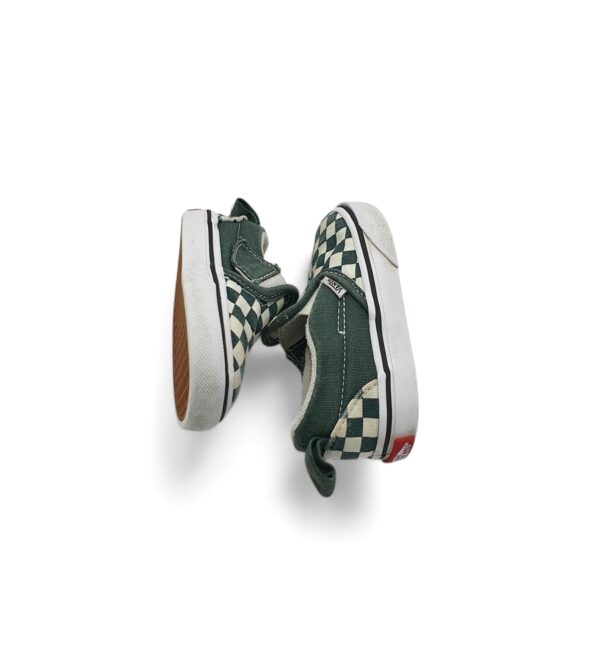 Tenisi copii Vans  20 material textil , alb verde - imagine 4