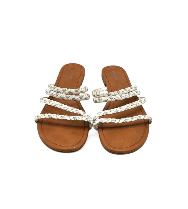Saboti dama Graceland 37 imitatie de piele , alb gri - imagine 3