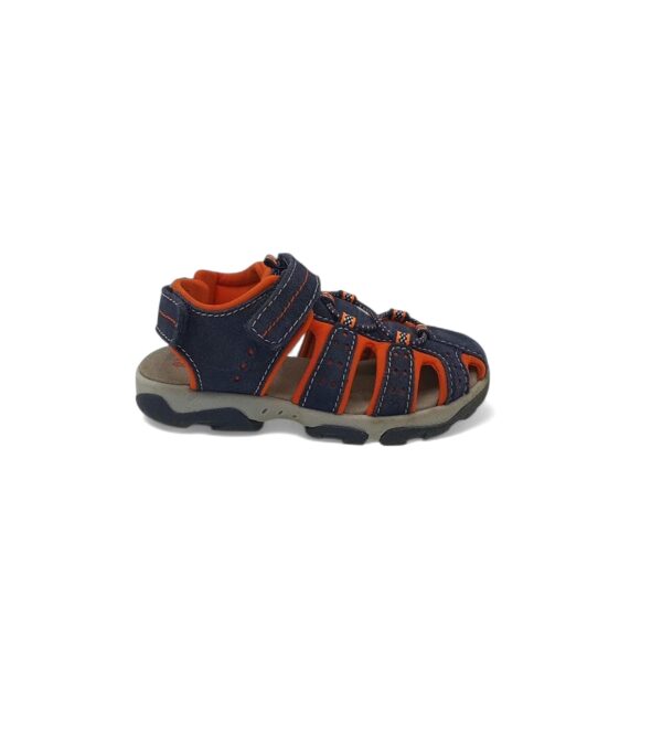 Sandale copii  Elefanten 29 piele intoarsa , material textil , albastru - imagine 1
