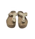 Saboti dama Catwalk 39 imitatie de piele , crem - imagine 3