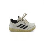Adidasi copii Adidas 33 imitatie de piele, alb negru