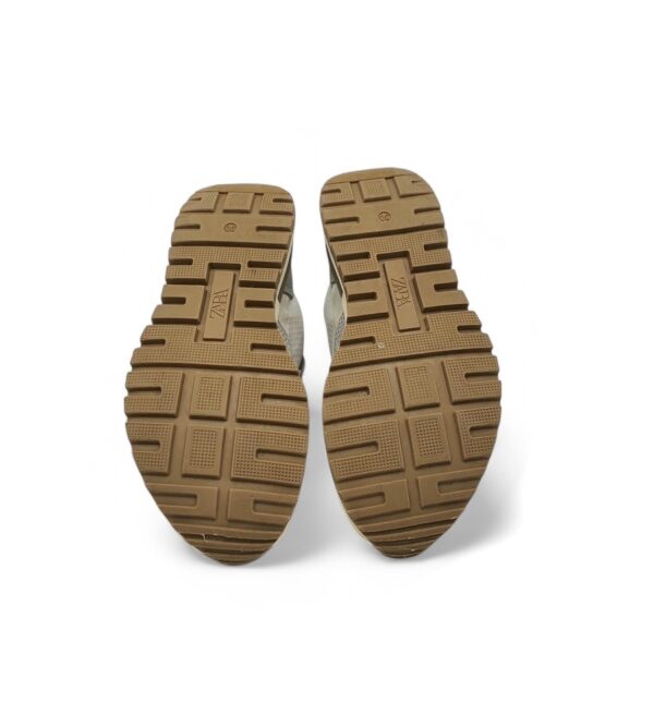Adidasi copii Zara 30 material textil , alb gri - imagine 5