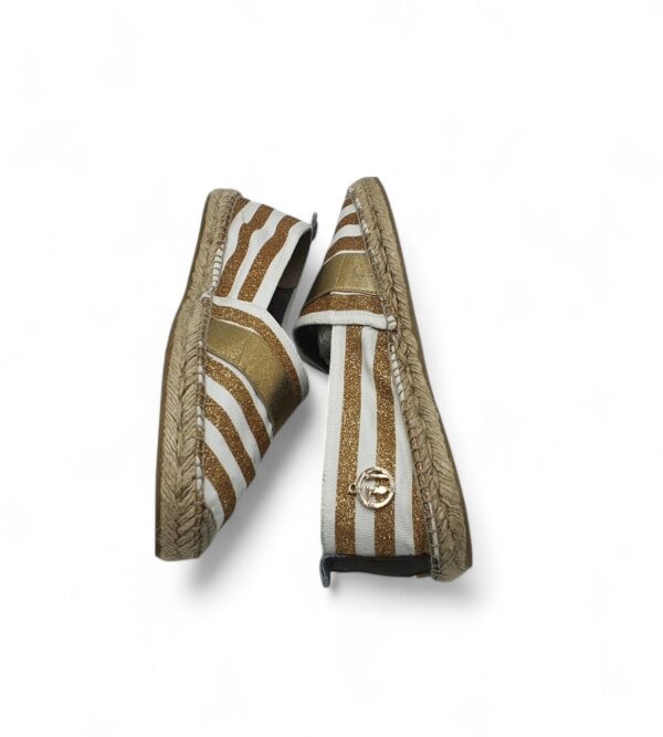 Espadrile dama Trussardi Jeans 39 material textil , alb auriu - imagine 4