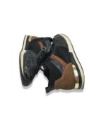 Adidasi dama Remonte 39 imitatie de piele , piele intoarsa , negru maro - imagine 4