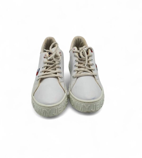Adidasi dama Tommy Jeans 37 imitatie de piele , alb - imagine 3