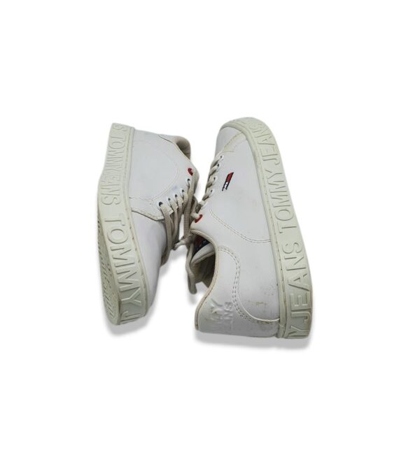 Adidasi dama Tommy Jeans 37 imitatie de piele , alb - imagine 4