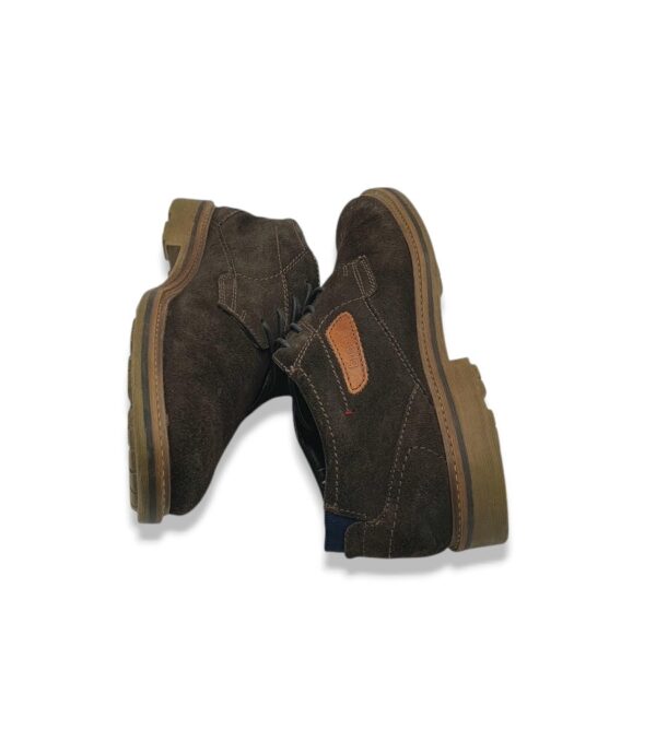 Pantofi barbati Bugatti, 43, piele intoarsa, maro - imagine 4