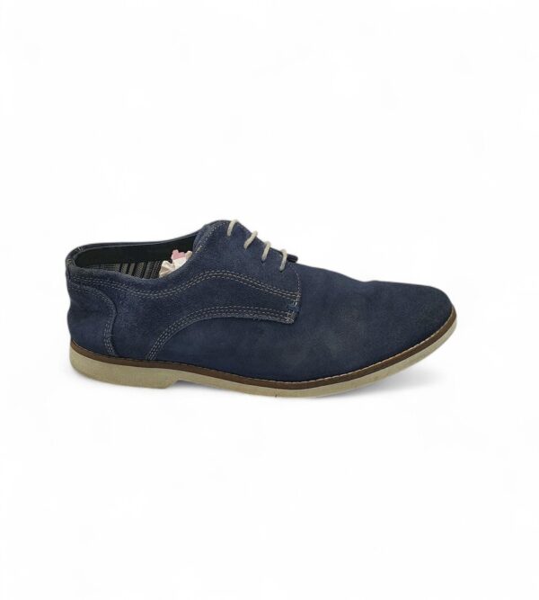 Pantofi barbati Venturini 44 piele intoarsa , albastru - imagine 1