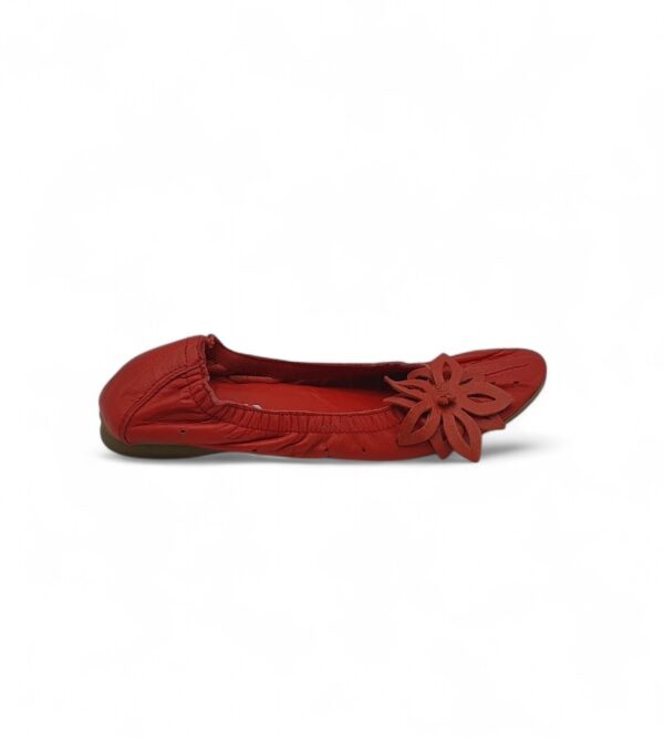 Balerini dama Latina  39 piele rosu - imagine 1