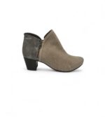 Botine dama 40 imitatie de piele , crem gri