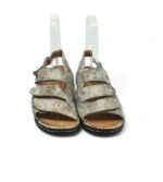 Sandale dama Finn Comfort 42 piele gri - imagine 3
