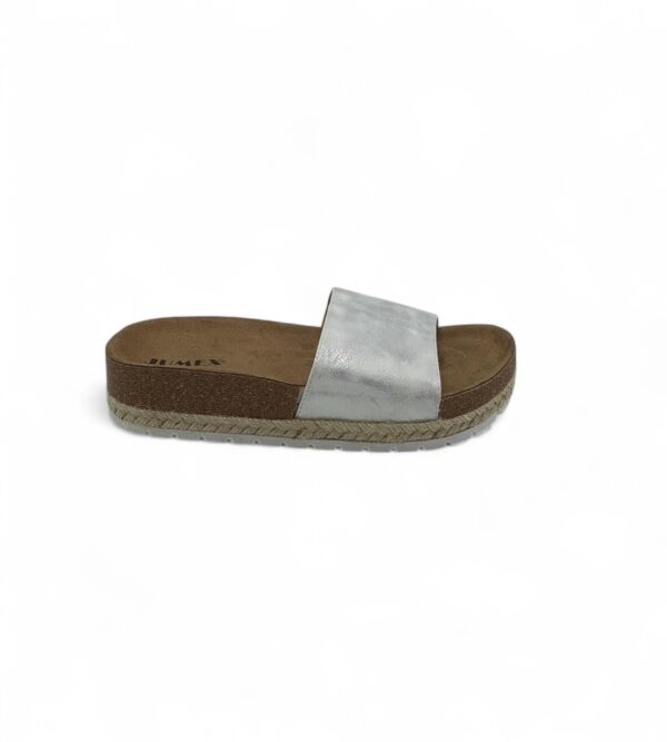 Saboti dama Jumex 38 material textil  gri - imagine 1
