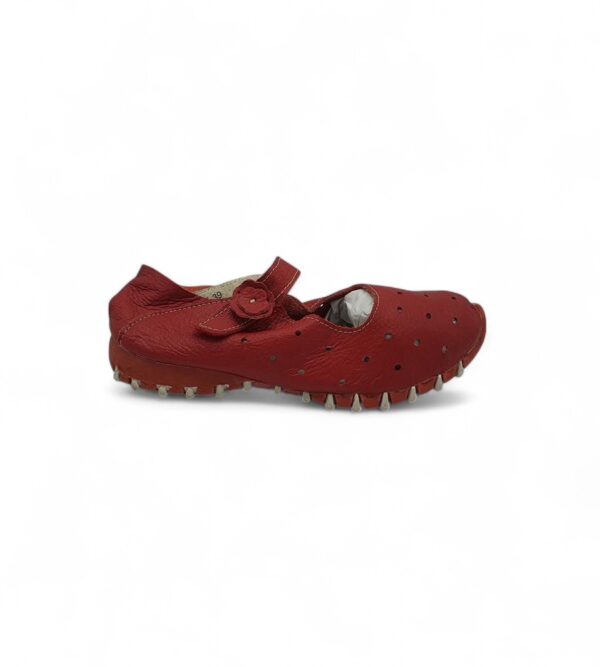 Espadrile dama Pottine 39 piele imitatie de piele, rosu - imagine 1