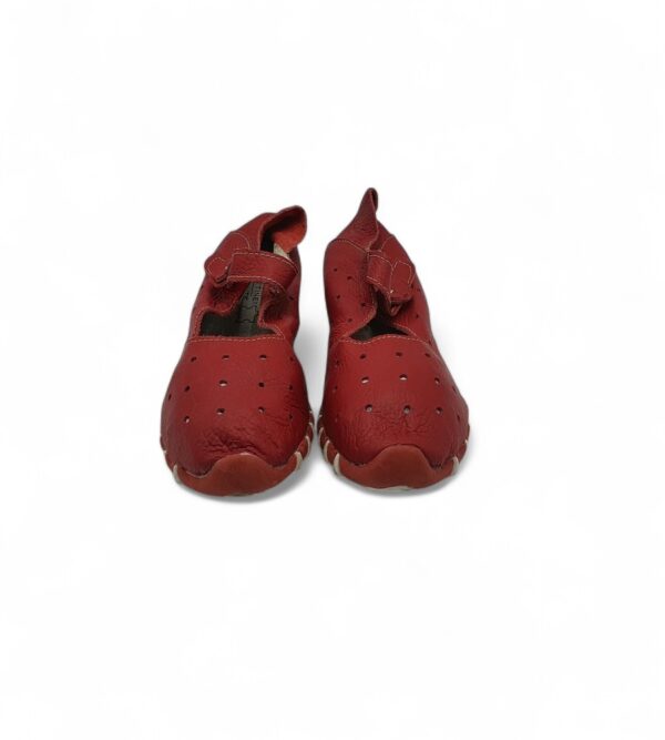 Espadrile dama Pottine 39 piele imitatie de piele, rosu - imagine 3