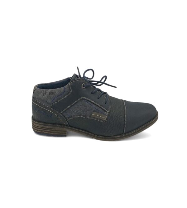 Pantofi barbati Venturini 43 imitatie de piele negru albastru - imagine 1