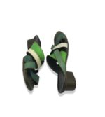 Saboti dama Think, 39, piele, verde - imagine 4