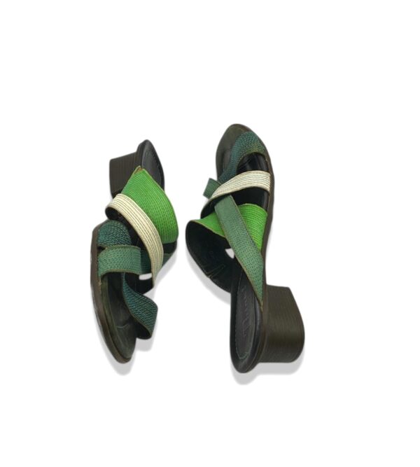 Saboti dama Think, 39, piele, verde - imagine 4