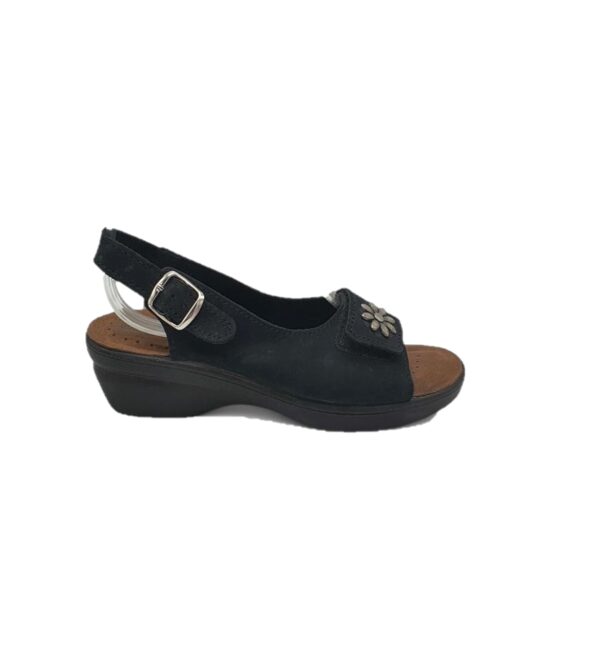 Sandale dama Pavers, 38, piele, negru - imagine 1