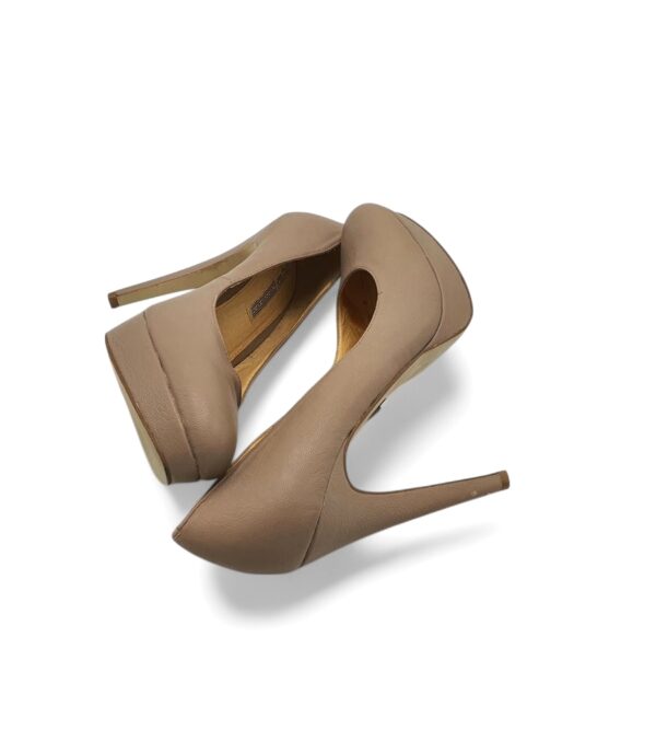Pantofi dama Buffalo, 40, piele, crem - imagine 4