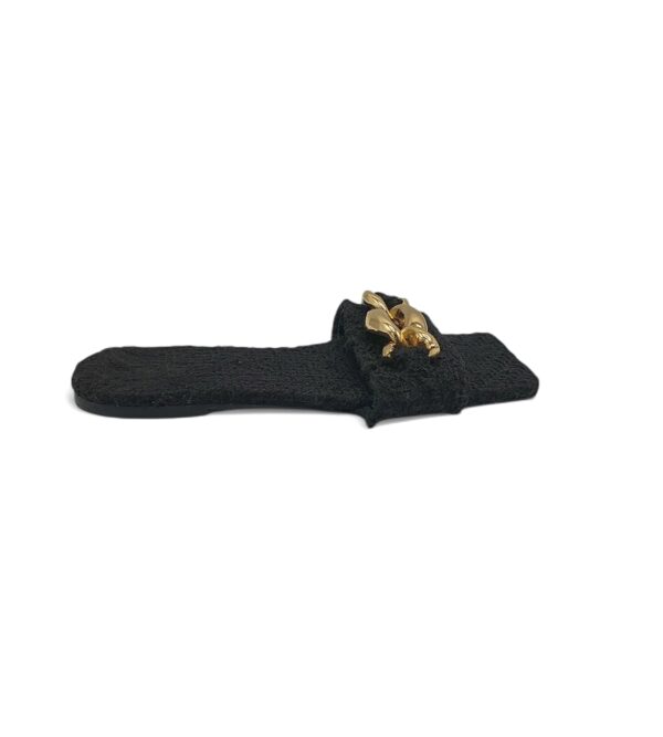 Saboti dama, Zara 40, material textil , negru - imagine 1