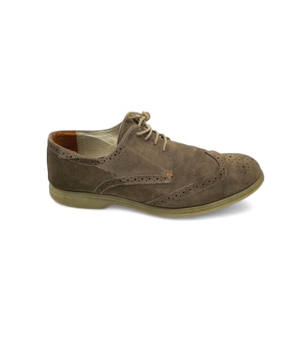 Pantofi barbati Amore, 45,  piele intoarsa , maro - imagine 1