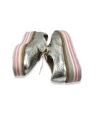 Pantofi dama Catwalk, 36, imitatie de piele, argintiu - imagine 4