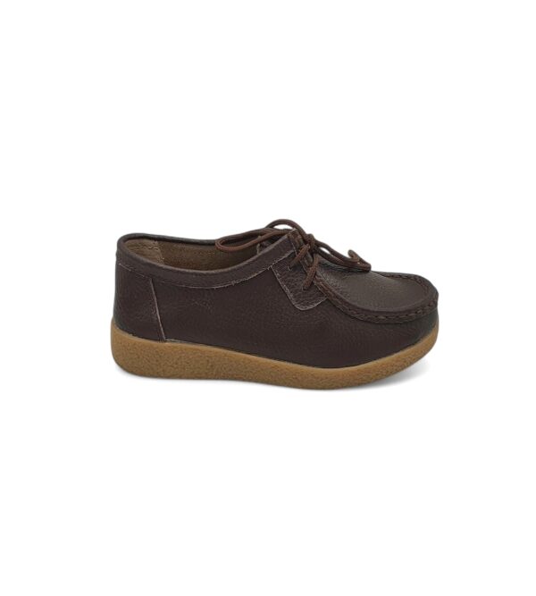 Pantofi dama Signo, 36, piele, maro - imagine 1